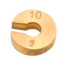 Weights Brass Slotted, 10g Mass Only