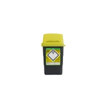 Sharpsafe® Container, Standard, Yellow Lid, 1L