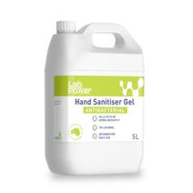 LabPower Antibacterial Hand Sanitiser Gel 5L, LEFTOVER COVID STOCK